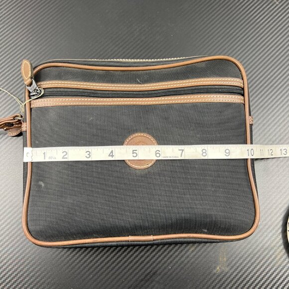 Oscar Bianchi NEW Men’s Toiletry Bag & Travel Tote Bag Combo Canvas &  Leather - Picture 13 of 15